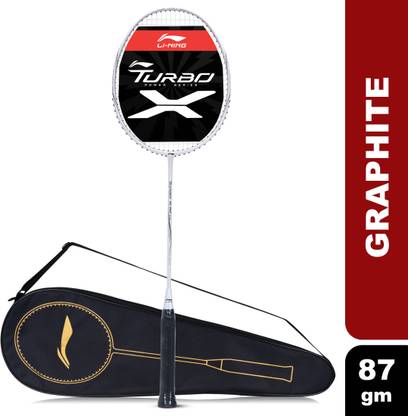 LI-NING Turbo X 70 G5 Strung Badminton Racket (White, Black) White, Black Strung Badminton Racquet