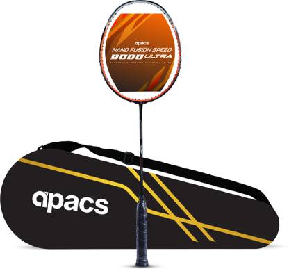 apacs Nano Fusion Speed 9000 Ultra Orange Unstrung Badminton Racquet