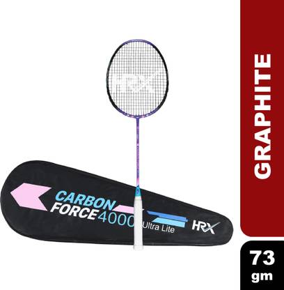 HRX Carbon Force 4000 Ultra Light Multicolor Strung Badminton Racquet