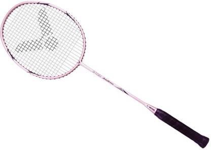 VICTOR Aura Speed 3100 Pink Pink Strung Badminton Racquet