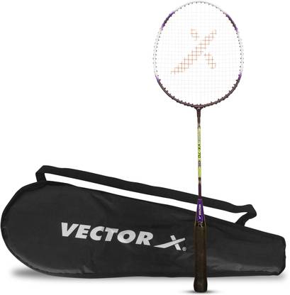 VECTOR X VXB-70 Full Cover Purple Strung Badminton Racquet