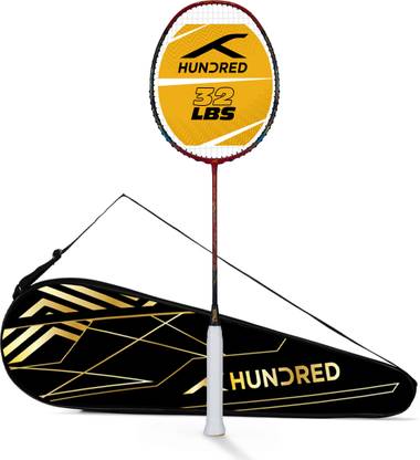 Hundred Medal Master Red, Black Strung Badminton Racquet