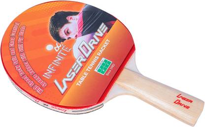 INFINITE LAZER DRIVE Red, Black Table Tennis Racquet