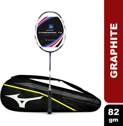 MIZUNO Carbosonic 73 (Japanese HM graphite, 28 LBS) Blue, White, Red Unstrung Badminton Racquet