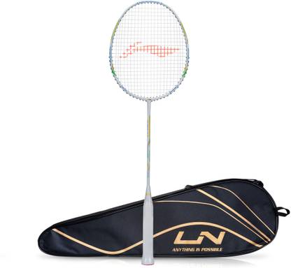 LI-NING AIR-FORCE 78 G2 White, Gold Strung Badminton Racquet