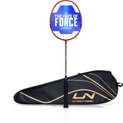 LI-NING G-Force 3900 Ii Superlite Red Strung Badminton Racquet
