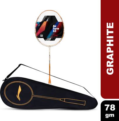 LI-NING Air - Force 78 G3 White, Orange, Black Strung Badminton Racquet