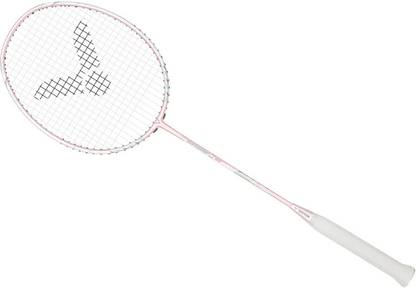 VICTOR Rackets TK-66 Thruster Power Series G6 Pink Strung Badminton Racquet