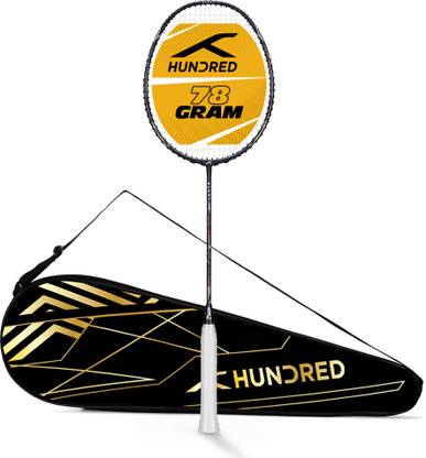 Hundred Glory Limited Edition Grey, Red Strung Badminton Racquet