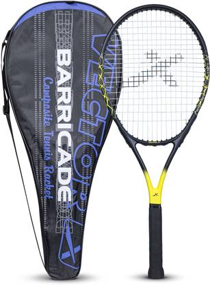 VECTOR X Barricade Full Cover Tennis Racquet Black, Yellow Strung Tennis Racquet