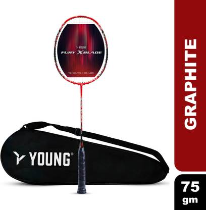 Young Fury XBlade (Lightweight) Japanese High Modulus Graphite | Professional Red Strung Badminton Racquet
