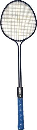 VISHAL Double Shaft Racket Blue Strung Badminton Racquet