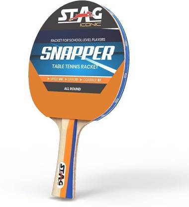Stag iconic Snapper TT Racquet Orange, Blue Table Tennis Racquet