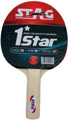 STAG 1 Star Red, Black Table Tennis Racquet