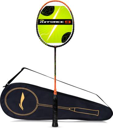 LI-NING Axforce Black, Orange Strung Badminton Racquet
