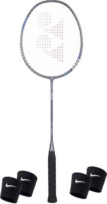 YONEX Astrox Attack 9 (32 LBS, 80 GMS) Grey Strung Badminton Racquet