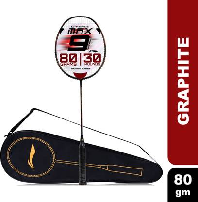 LI-NING G-Force Superlite Max 9 Black, Red Strung Badminton Racquet