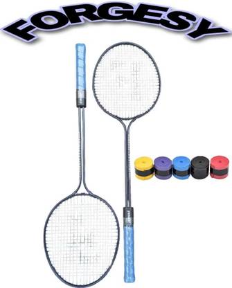 house of common DOUBLE SHAFT RACKET combo Blue Strung Badminton Racquet