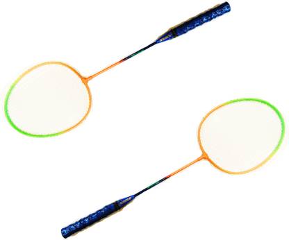 KEE KEE Badminton Racket (Multicolor) - Set of 2 Multicolor Strung Badminton Racquet