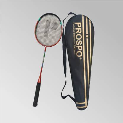 PROSPO 3000 Lightweight Professional Badminton Racquets with Free Full Cover Red Unstrung Badminton Racquet