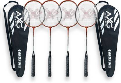 AXG NEW GOAL Isometric Champion Tenacious Wide Body Multicolor Strung Badminton Racquet