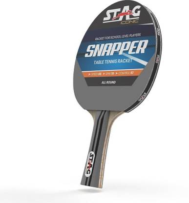 Stag iconic Snapper TT Racquet Grey, Black Table Tennis Racquet