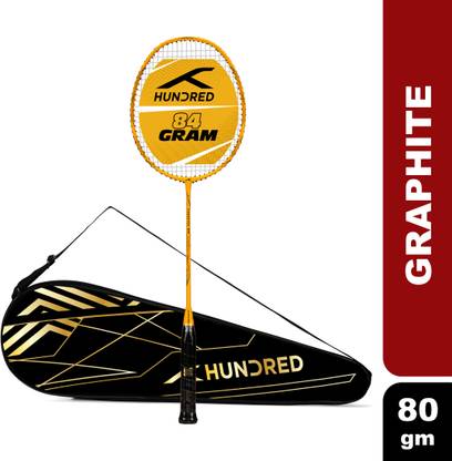 Hundred Powertek 906 Yellow Strung Badminton Racquet