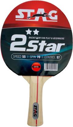STAG 2 Star Red, Black Table Tennis Racquet