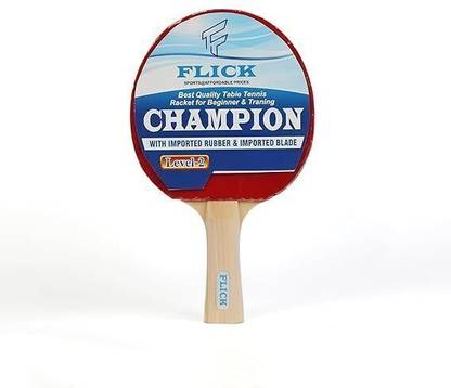 Flick Champion 2 Star Table Tennis Racket White Table Tennis Racquet