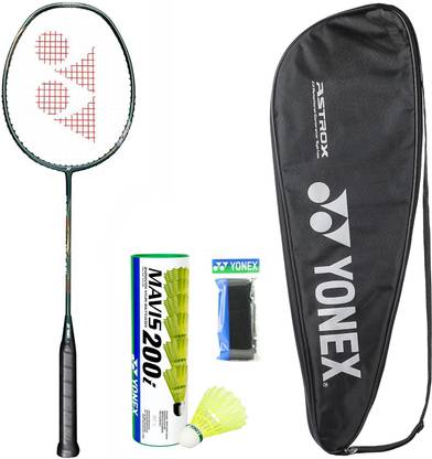 YONEX Astrox Lite 43i Badminton Racket with Mavis 200i Shuttle And Towel Grip Green Unstrung Badminton Racquet