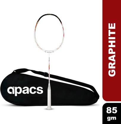 apacs Finapi 232 REBORN (42 LBS, World's Toughest Frame) 100% Japanese Graphite White Unstrung Badminton Racquet