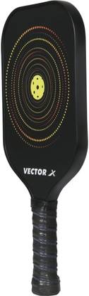 VECTOR X Graphite Pickleball Paddle Single Racket Lightweight Pickleball Racquet Black Padel Racquet