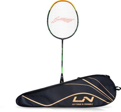 LI-NING G-Force 3600 Superlite Grey, Gold Strung Badminton Racquet