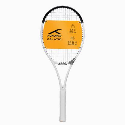 Hundred Galatic White, Black Strung Tennis Racquet