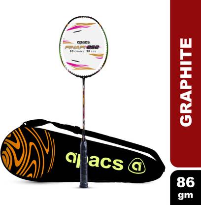 apacs Finapi 252 (High Tension 38LBS, Power Frame) Grey Unstrung Badminton Racquet