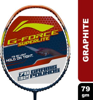 LI-NING G-Force 3800 Superlite Blue, Brown Unstrung Badminton Racquet
