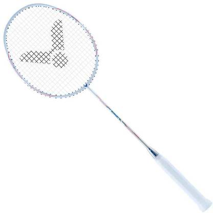 VICTOR Racket DX-1L-A G5 Strung Professional White Strung Badminton Racquet