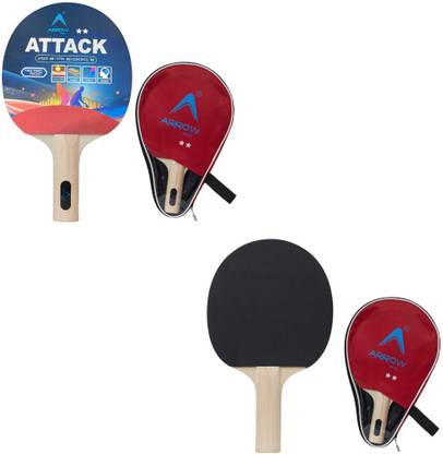 ArrowMax Table Tennis Bat Racket Premium Wood For Kids Adults Full Zip Cover Multicolor Table Tennis Racquet