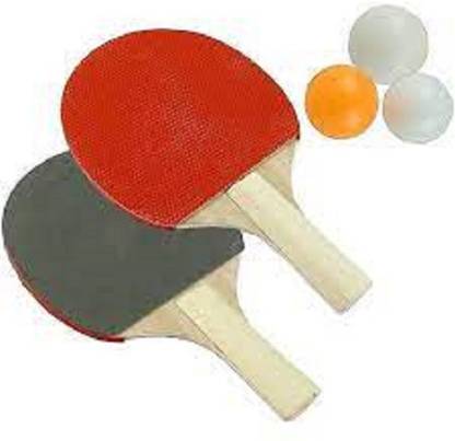 Donix Table Tennis Play Set combo ( 2 Bat and 3 TT balls ) Gift Ping Pong Game Multicolor Table Tennis Racquet