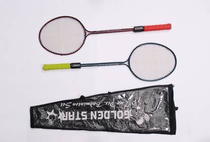 Golden Star Kitkat Red, Blue Strung Badminton Racquet