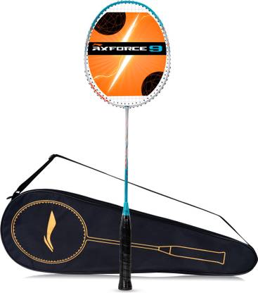 LI-NING Axforce White, Blue Strung Badminton Racquet