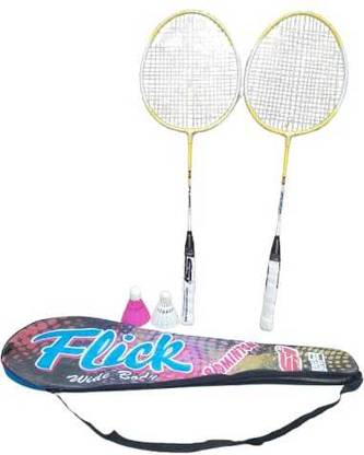 badmnton solid badminton Yellow Strung Badminton Racquet