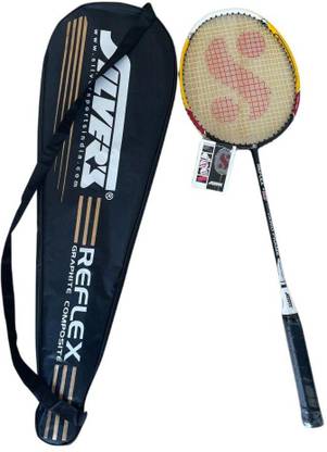 K89 Sports Reflex with Full Graphite Racket 3D Widebody Frame SG – 45 Gut with Full Cover Multicolor Strung Badminton Racquet