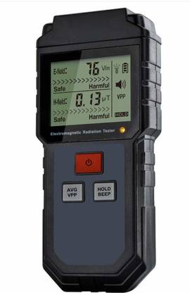 Real Instruments Emf Meter Battery Powered Electromagnetic Radiation Tester LCD Emf Detector Radiation Monitor