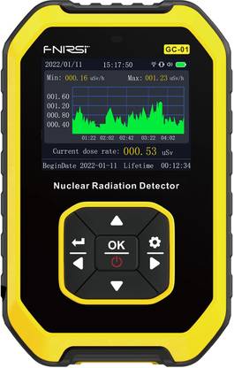 Real Instruments Geiger Counter Nuclear Portable Radiation Detector With LCD Display EMF Meter Radiation Monitor