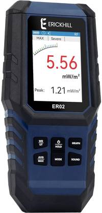 Real Instruments EMF Meter 3-In-1 Radiation Detector For EF RF MF, 5G Cell Tower, WiFi Signal Radiation Monitor