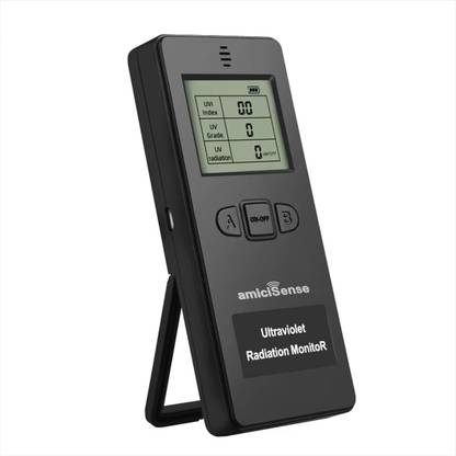 amiciSense UV Radiation Detector 350nm 385nm Range Accurate Ultraviolet Light Testing Radiation Monitor