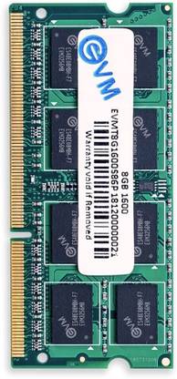 EVM Laptop RAM DDR3 8 GB Laptop DDR3 (1600MHz So-DIMM Memory)