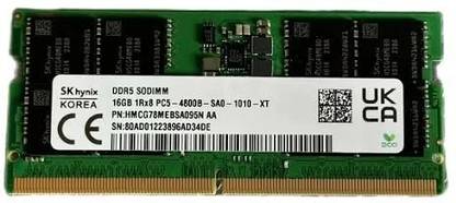Sk Hynix 16GB DDR5 SODIMM 4800B DDR5 16 GB (Single Channel) Laptop (HMCG78MEBSA095N AA)