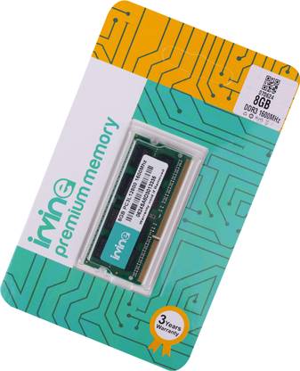 IRVINE 1600 DDR3 8 GB (Dual Channel) Laptop SODIMM (8GB DDR3 1600)